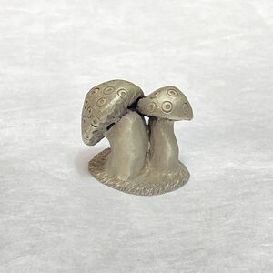 Spoontiques Pewter Two Mushrooms 1” 1981